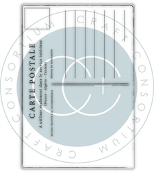 Craft Consortium A6 Clear Stamp - The Collector / Postcard